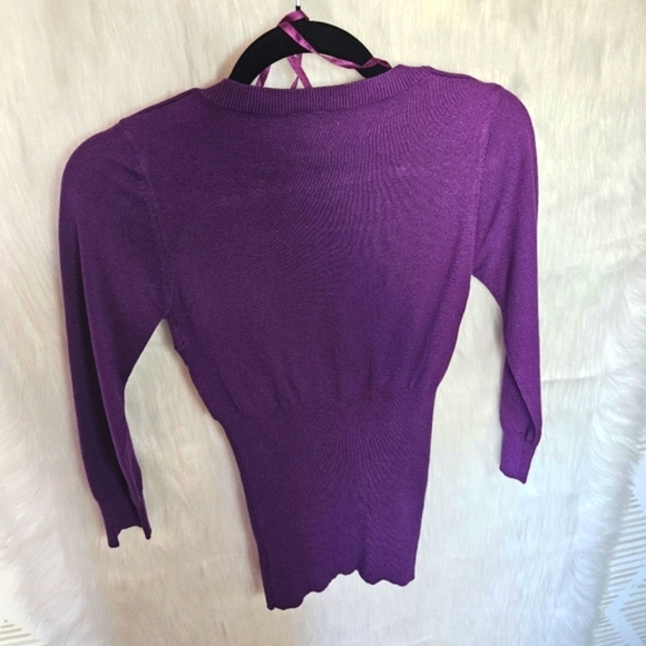 Suzy Shier Classic Bodycon Long Sleeve Ribbed Top (NWOT) - Picture 4 of 7